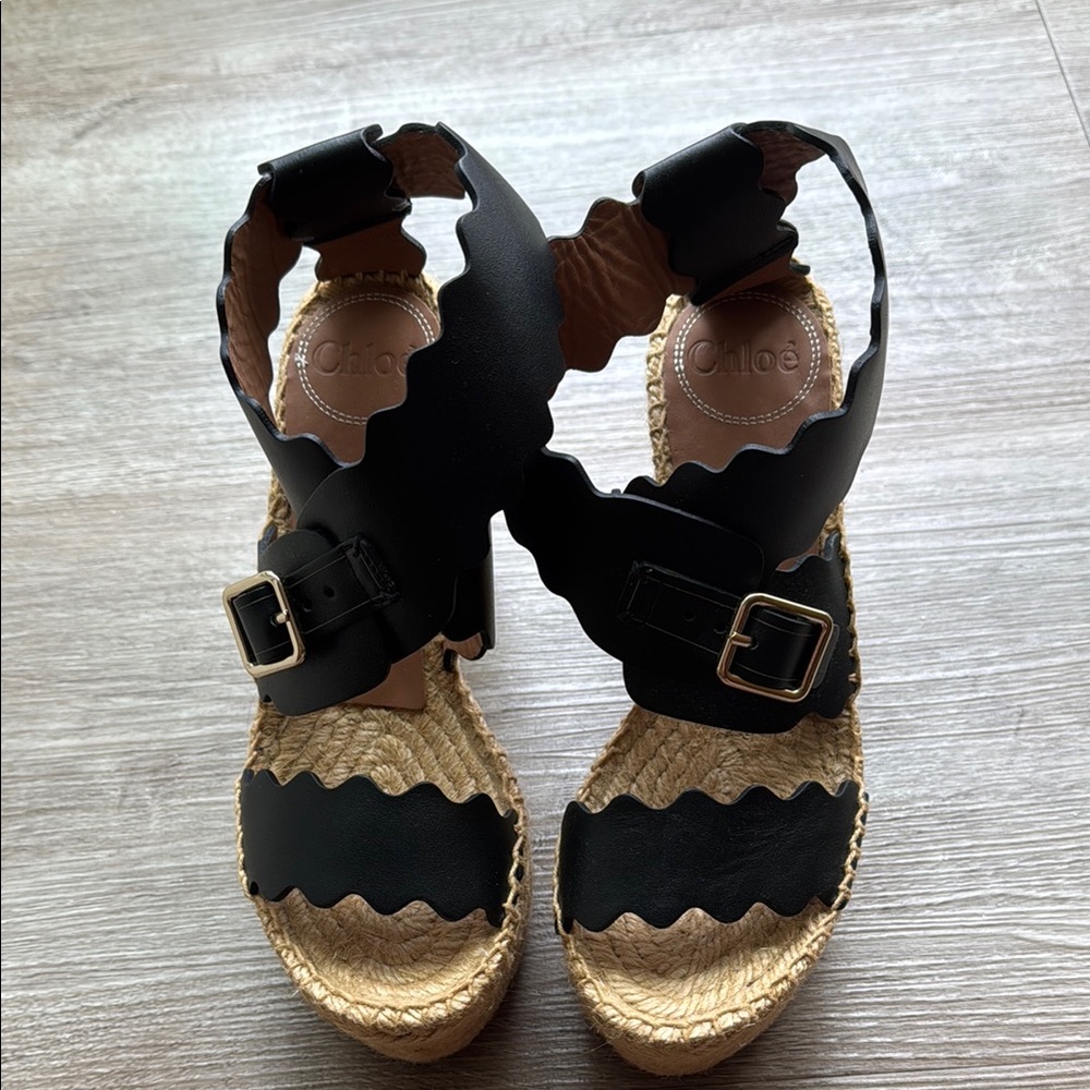 Black Espadrille Sandals